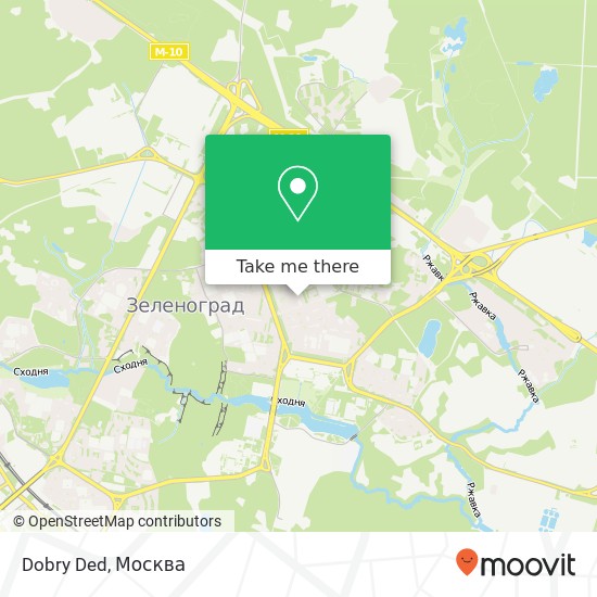 Карта Dobry Ded, 3-й микрорайон Москва 124460