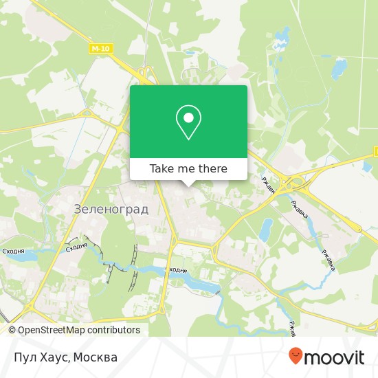 Карта Пул Хаус, 3-й микрорайон Москва 124482