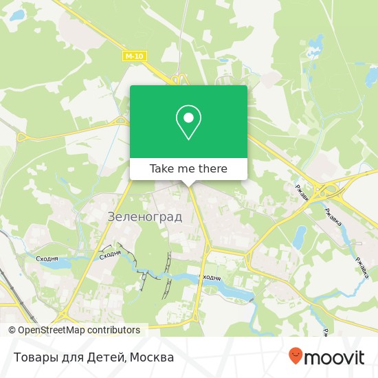 Карта Товары для Детей, 4-й микрорайон Москва 124498