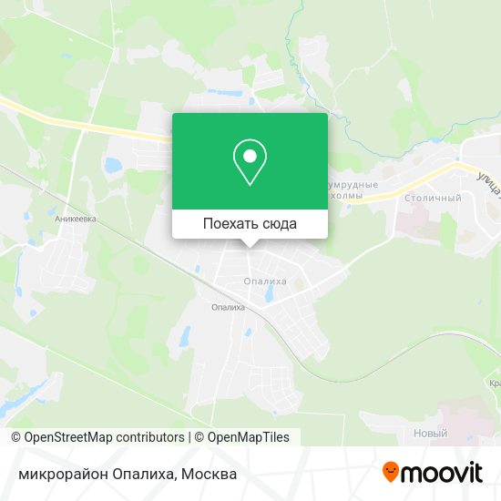 Карта микрорайон Опалиха