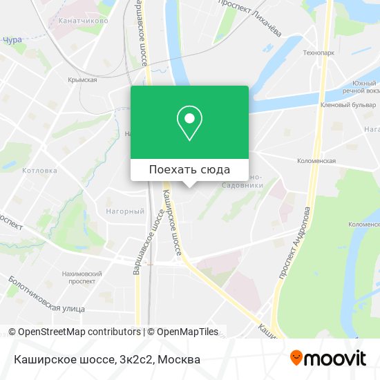 Карта Каширское шоссе, 3к2с2