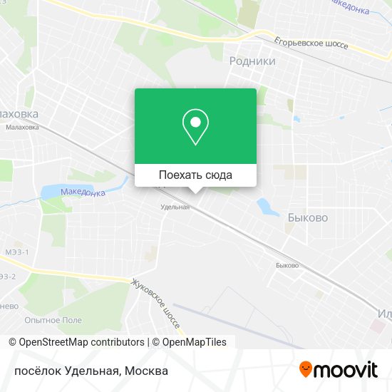 Карта посёлок Удельная