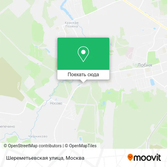 Карта Шереметьевская улица