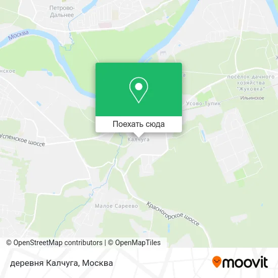 Карта деревня Калчуга