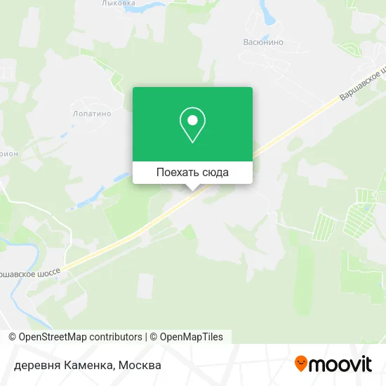 Карта деревня Каменка