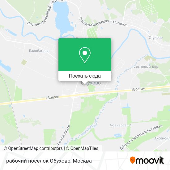 Карта рабочий посёлок Обухово