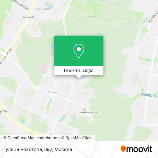 Карта улица Рокотова, 8к2