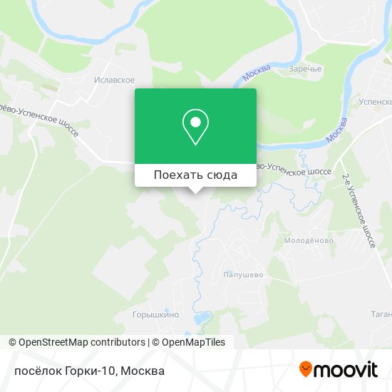Карта посёлок Горки-10