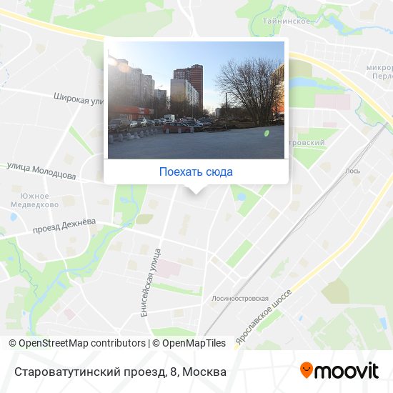 Карта Староватутинский проезд, 8