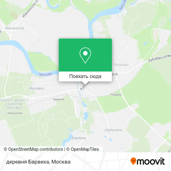 Карта деревня Барвиха