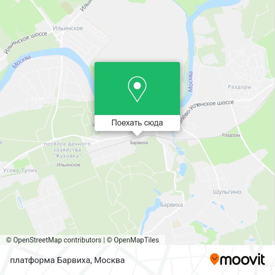 Карта платформа Барвиха
