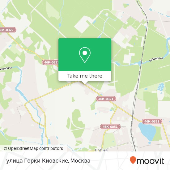 Карта улица Горки-Киовские