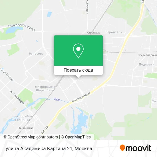 Карта улица Академика Каргина 21