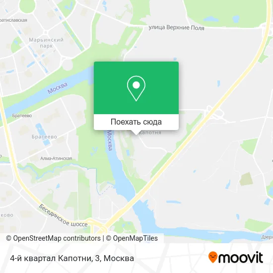 Карта 4-й квартал Капотни, 3