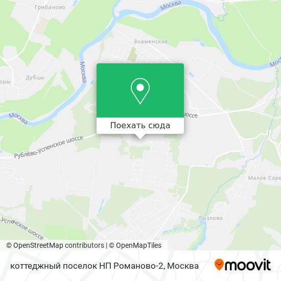 Карта коттеджный поселок НП Романово-2