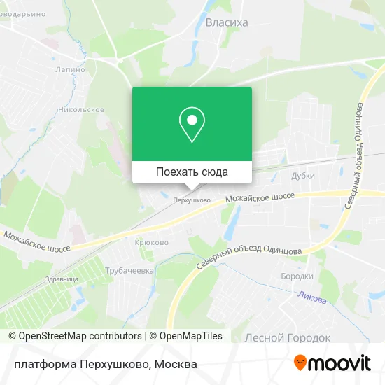 Карта платформа Перхушково