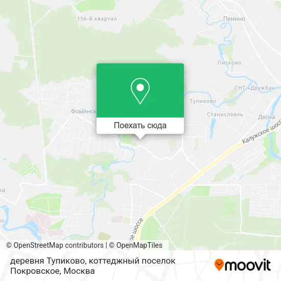 Карта деревня Тупиково, коттеджный поселок Покровское