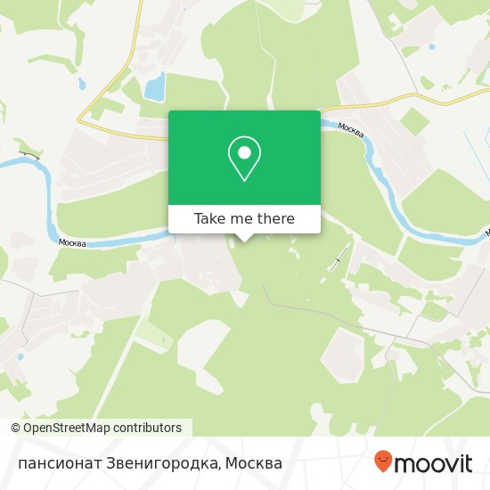 Карта пансионат Звенигородка