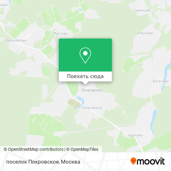 Карта поселок Покровское