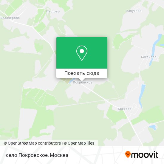 Карта село Покровское