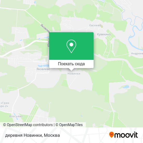 Карта деревня Новинки