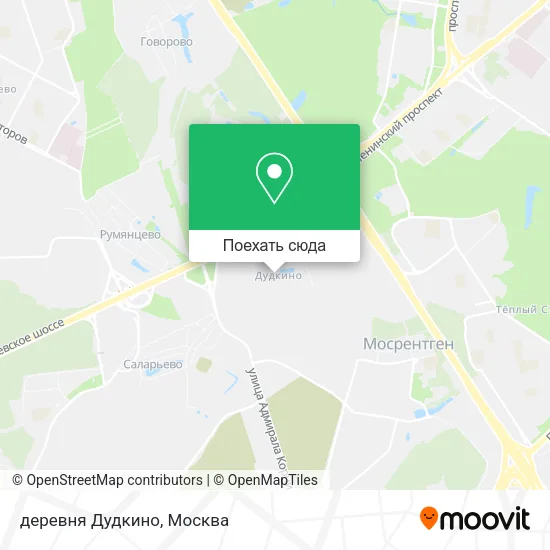 Карта деревня Дудкино