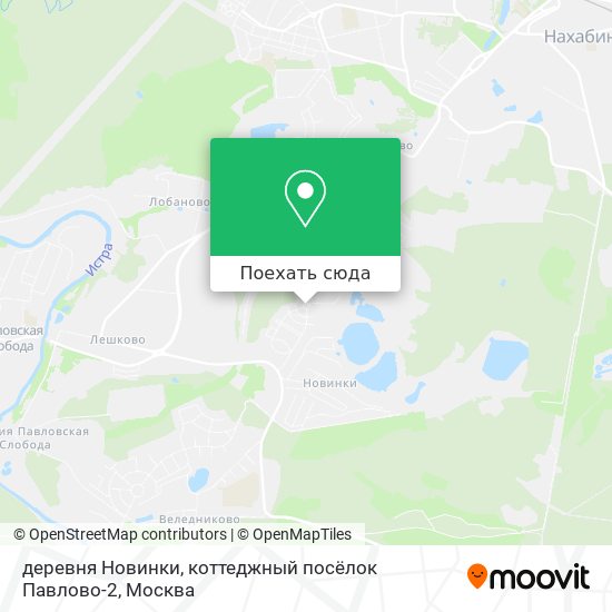 Карта деревня Новинки, коттеджный посёлок Павлово-2