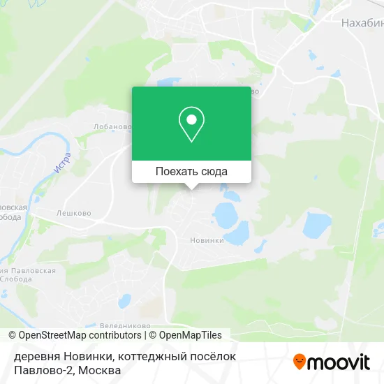 Карта деревня Новинки, коттеджный посёлок Павлово-2