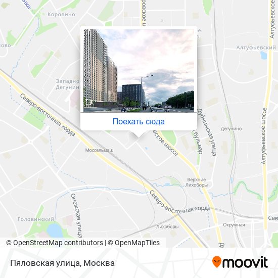 Карта Пяловская улица