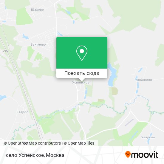 Карта село Успенское