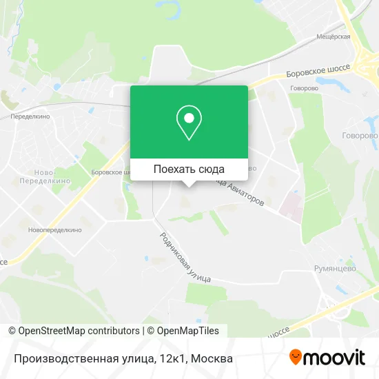 Карта Производственная улица, 12к1