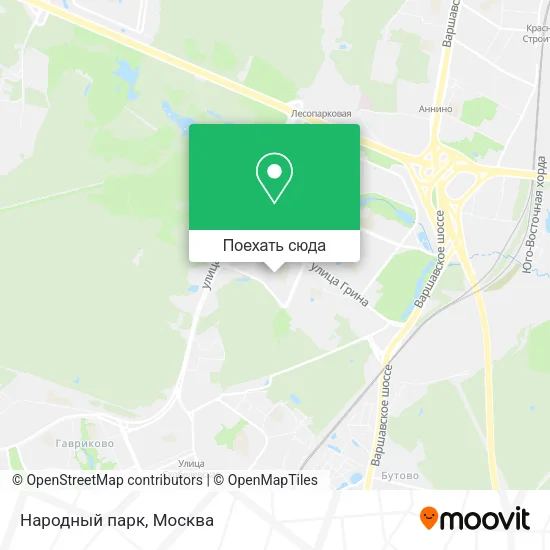 Карта Народный парк