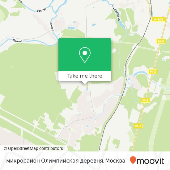 Карта микрорайон Олимпийская деревня
