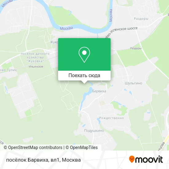 Карта посёлок Барвиха, вл1
