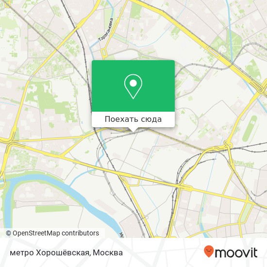 Карта метро Хорошёвская