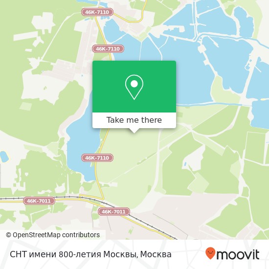 Карта СНТ имени 800-летия Москвы