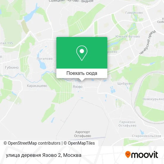 Карта улица деревня Язово 2