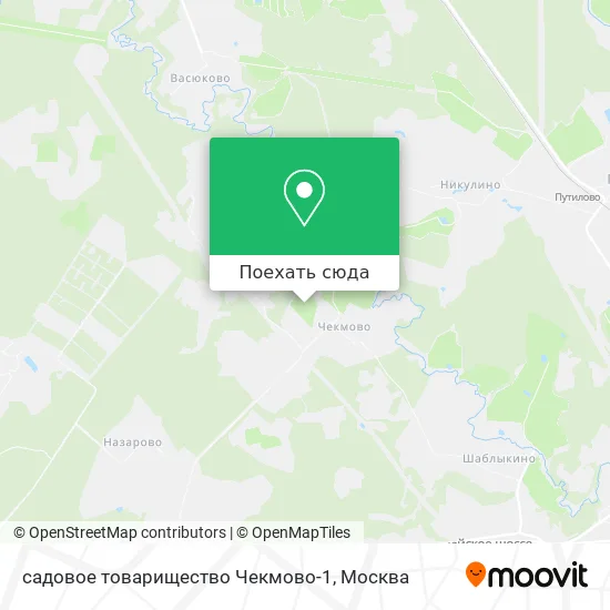 Карта садовое товарищество Чекмово-1