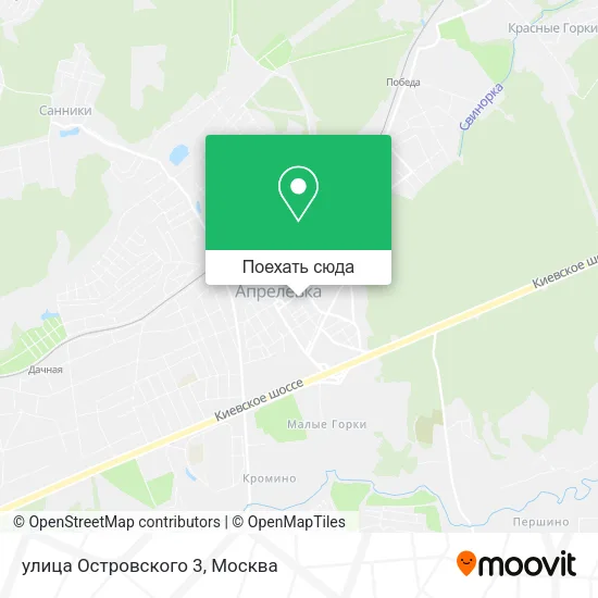 Карта улица Островского 3
