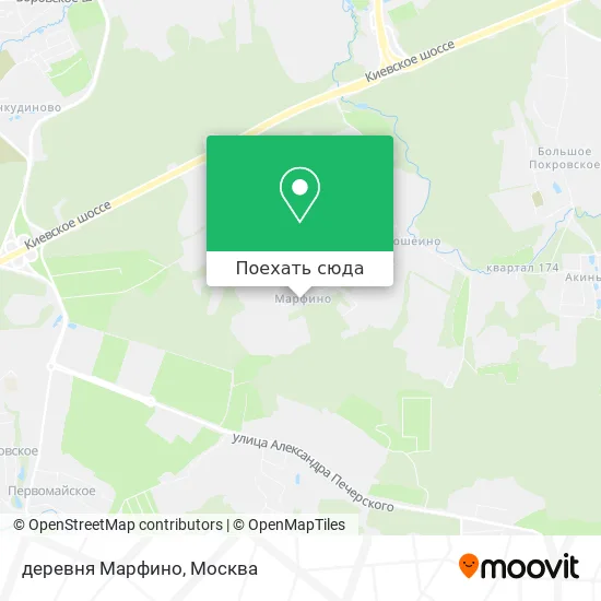 Карта деревня Марфино