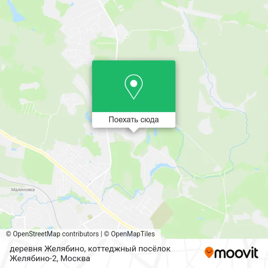 Карта деревня Желябино, коттеджный посёлок Желябино-2