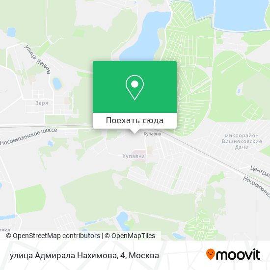Карта улица Адмирала Нахимова, 4