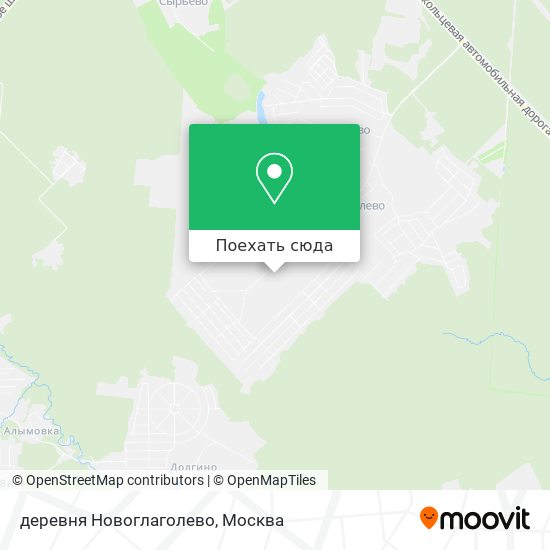Карта деревня Новоглаголево