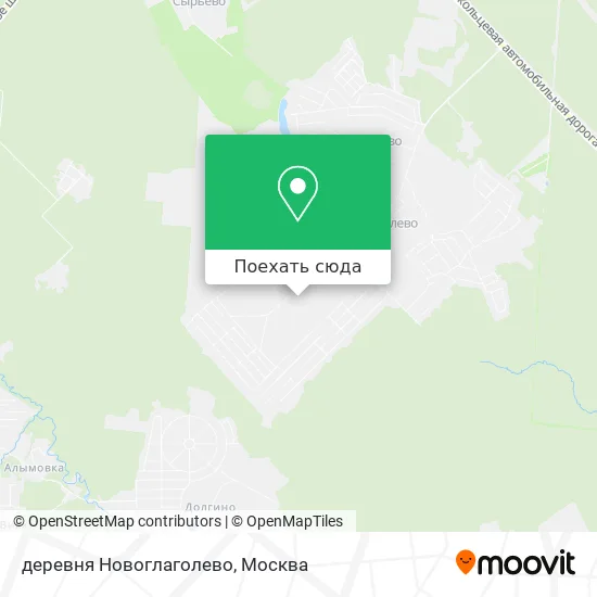 Карта деревня Новоглаголево