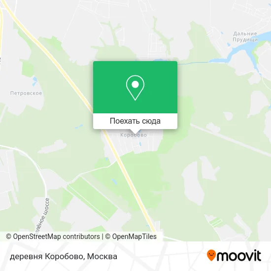 Карта деревня Коробово
