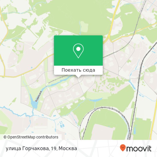Карта улица Горчакова, 19