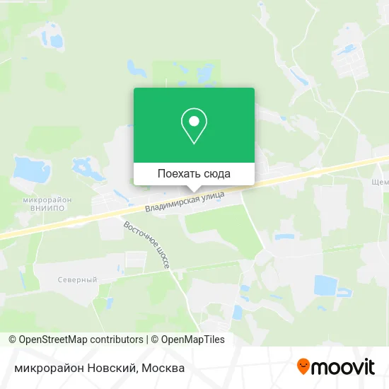 Карта микрорайон Новский
