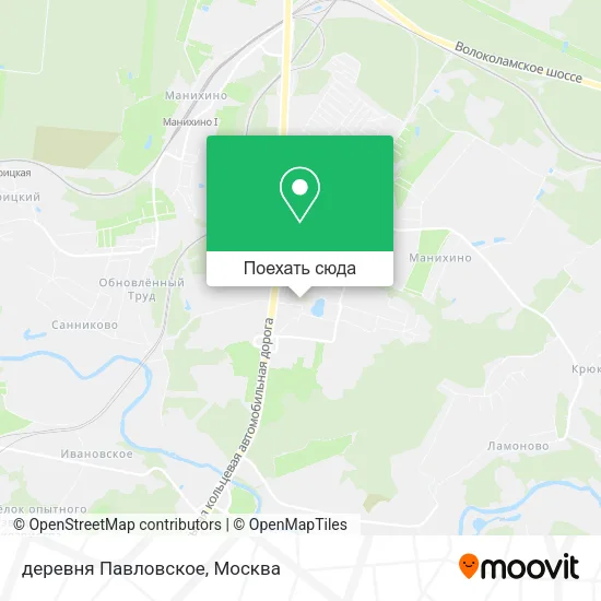 Карта деревня Павловское