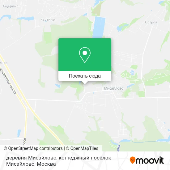 Карта деревня Мисайлово, коттеджный посёлок Мисайлово