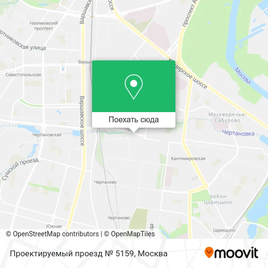 Карта Проектируемый проезд № 5159